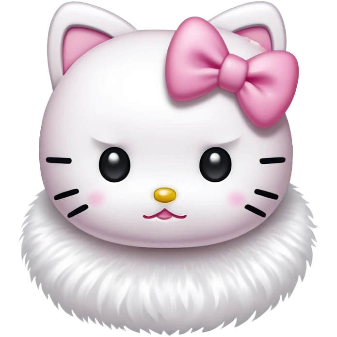 Hello kitty with bow emoji