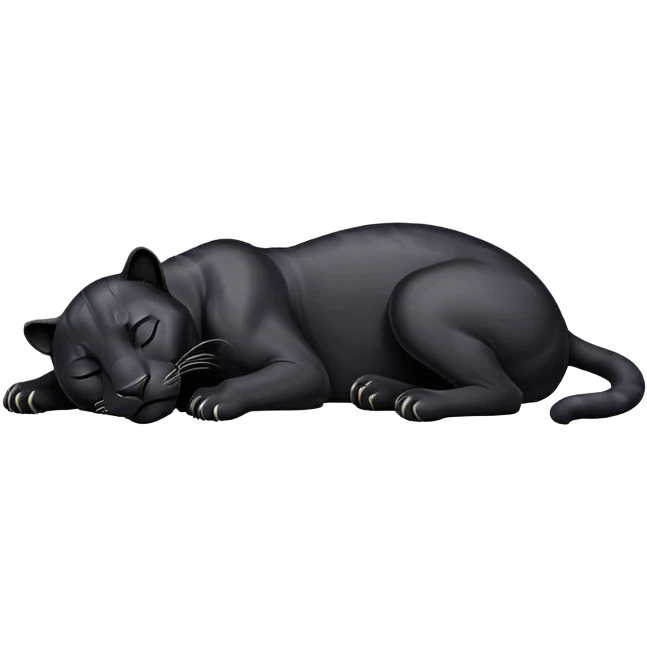 Black Panther sleeping emoji