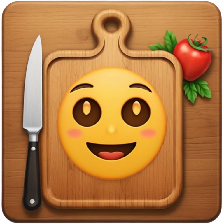 cutting board dark emoji