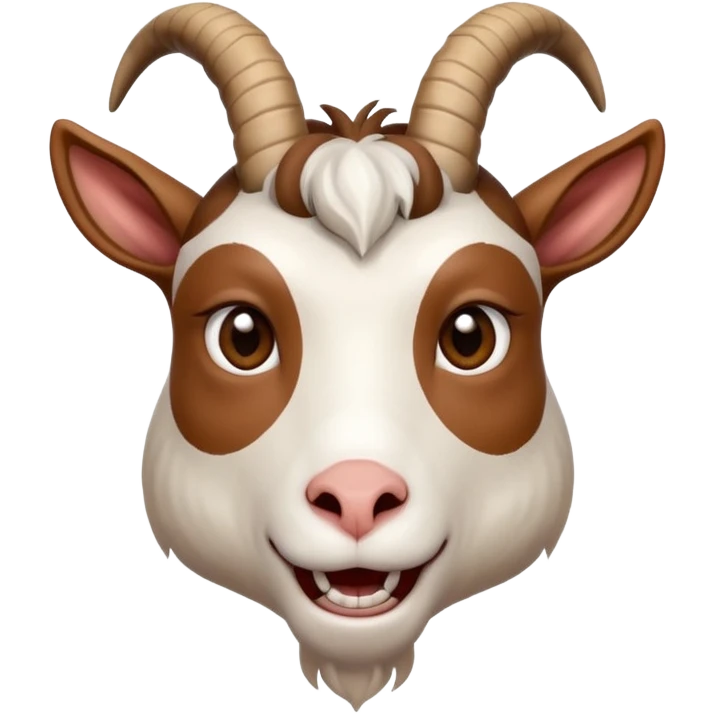 Goat with middle finger emoji