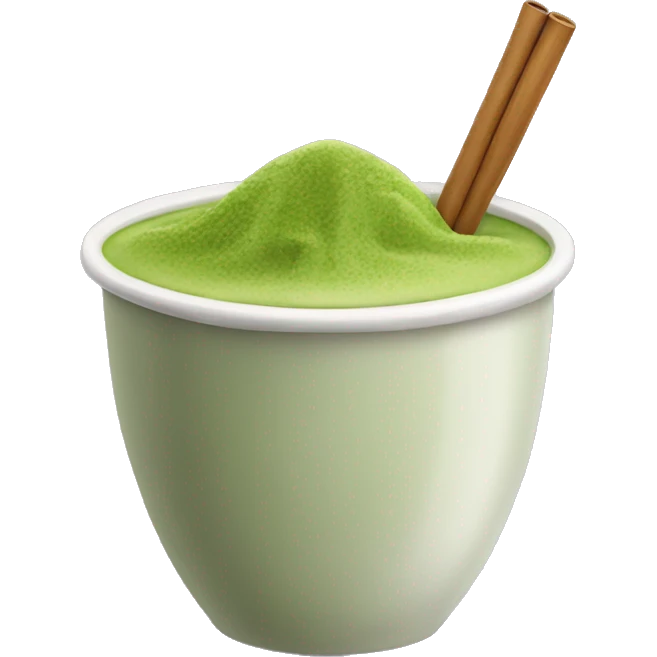 Matcha in a cup emoji