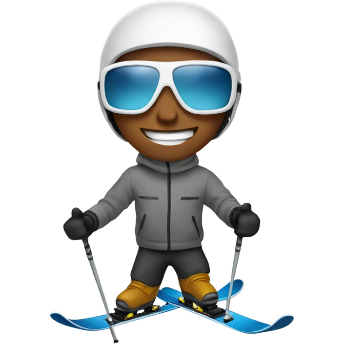 white guy ski emoji