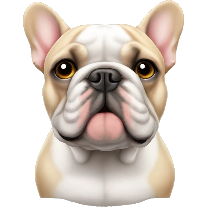 half French bulldog half English bulldog emoji