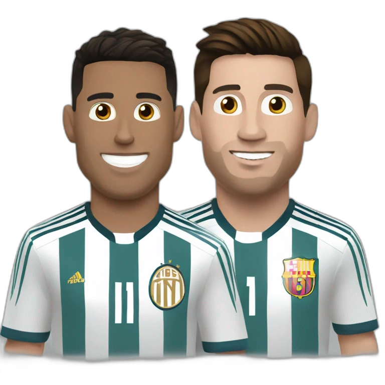 Ronaldo et messi emoji