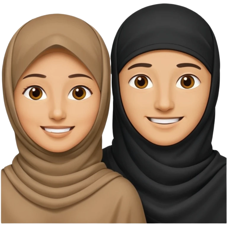 muslim couple, man and a woman in burka emoji