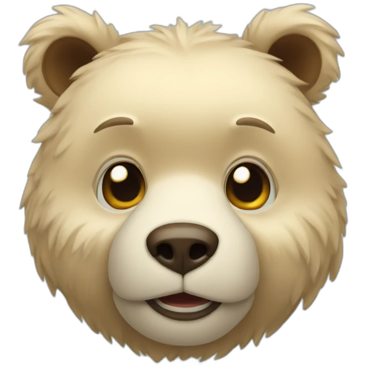 Smart bear emoji