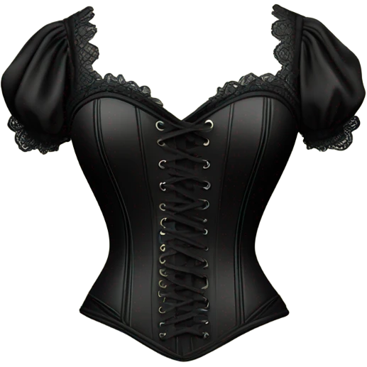 black corset emoji