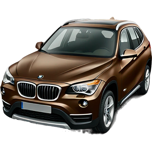 Brown BMW x1 emoji