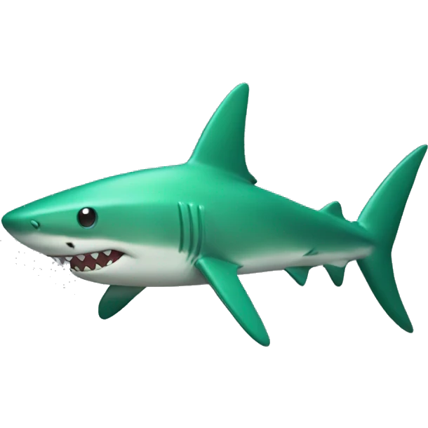Green shark  emoji