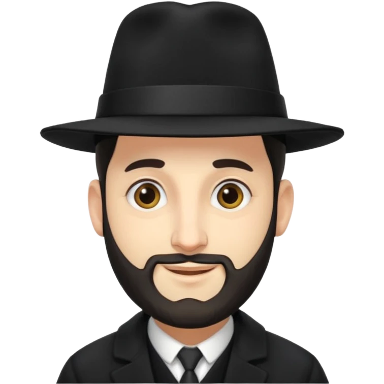 orthodox jewish rabbi smirking emoji