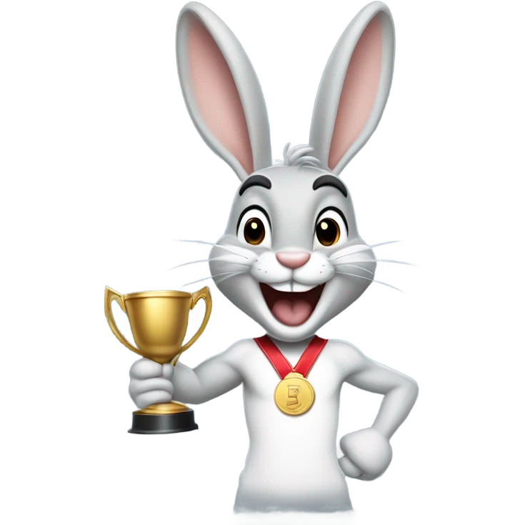 Bugs Bunny winning emoji