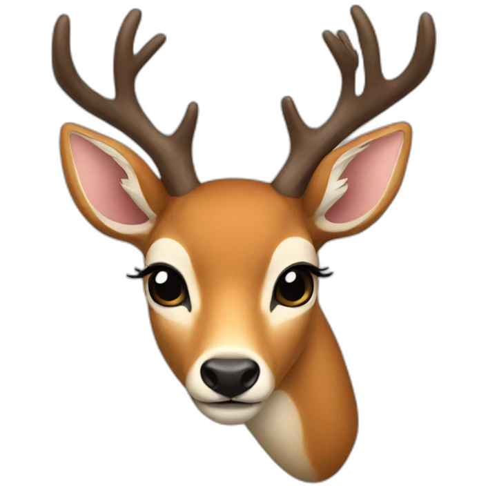 lady deer emoji