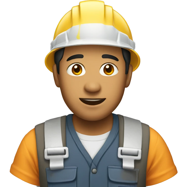 Construction worker with Asian ethnicity  emoji