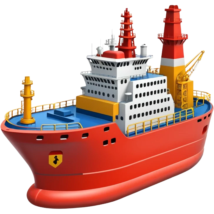 Oil and gas offshore vessel  emoji