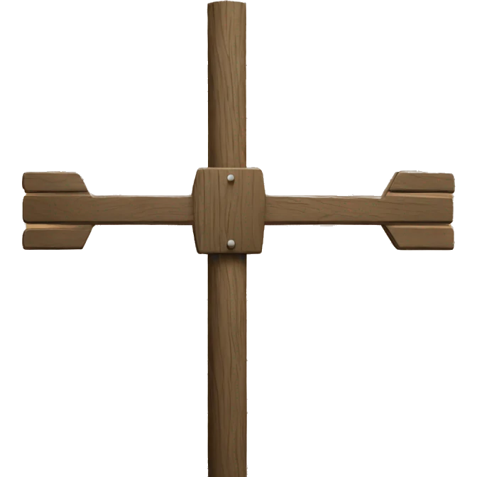 wooden road sign emoji