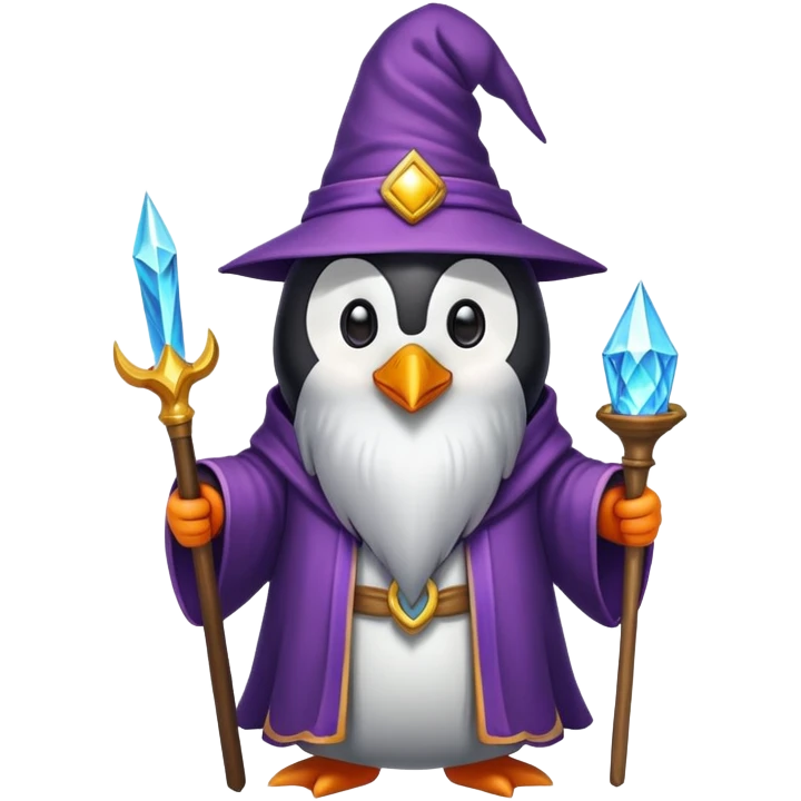 Penguin Wizard emoji