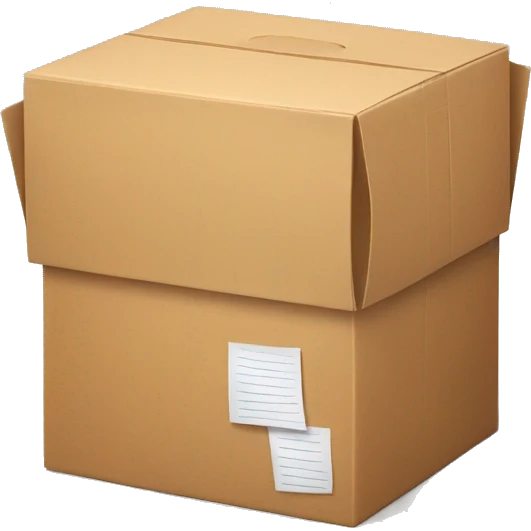 box with the paper inside emoji