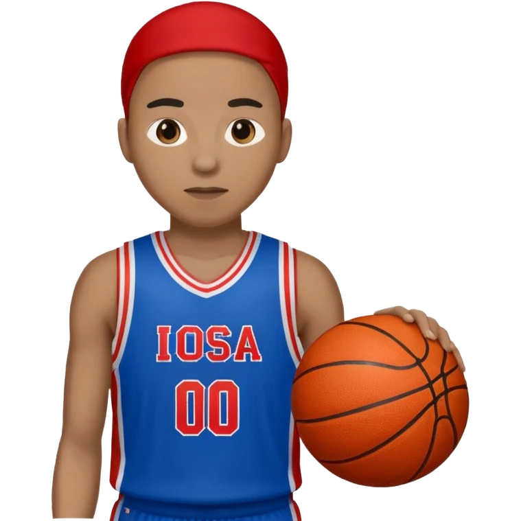 basketball player (#00A3E0) and red (#F9423A) emoji