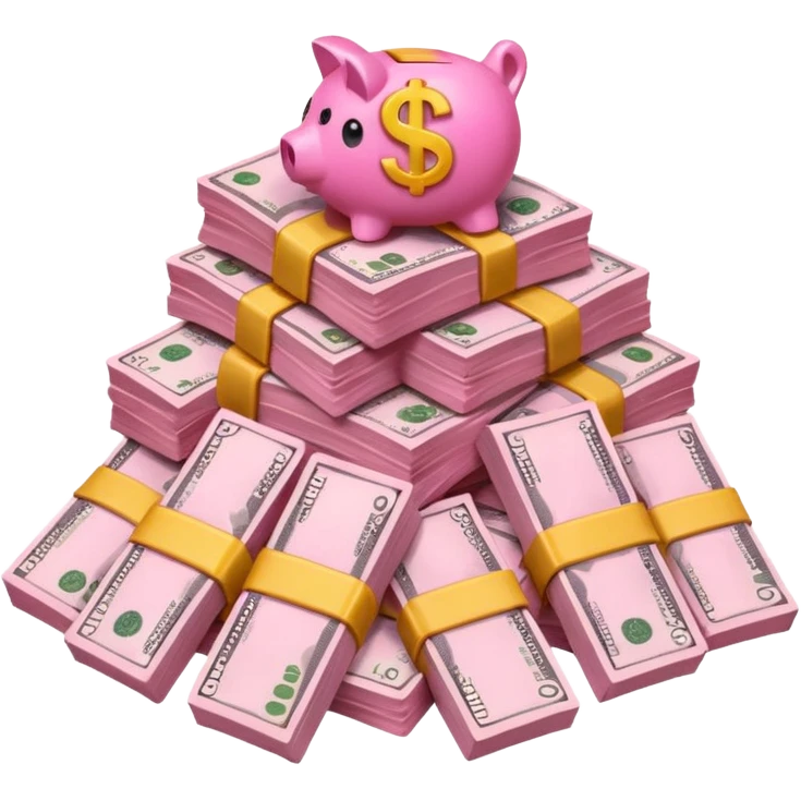 Pink money emoji