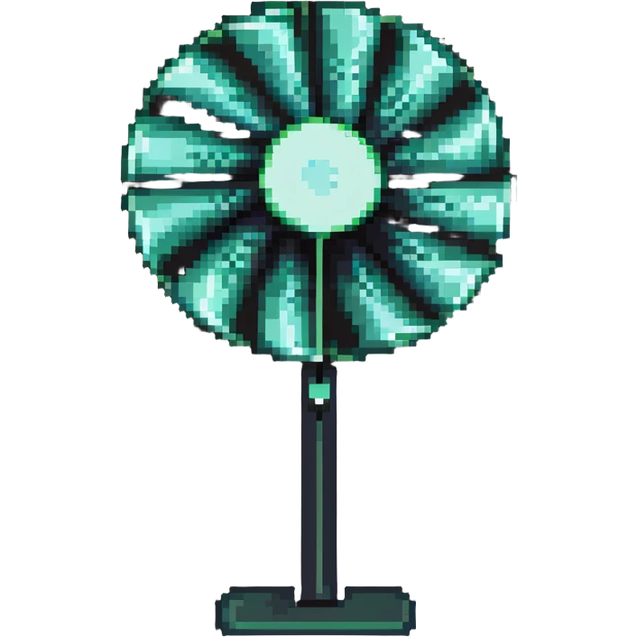oscillating fan with spinning blades emoji