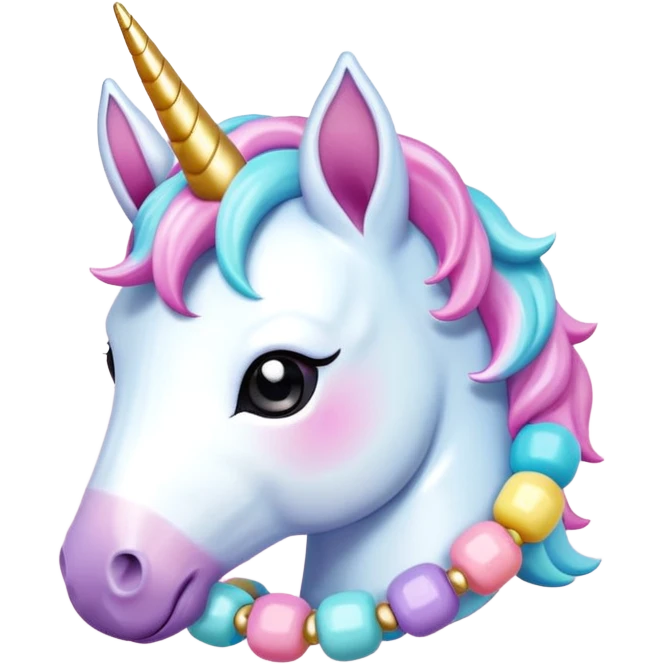 Kawaii decora unicorn bracelet emoji
