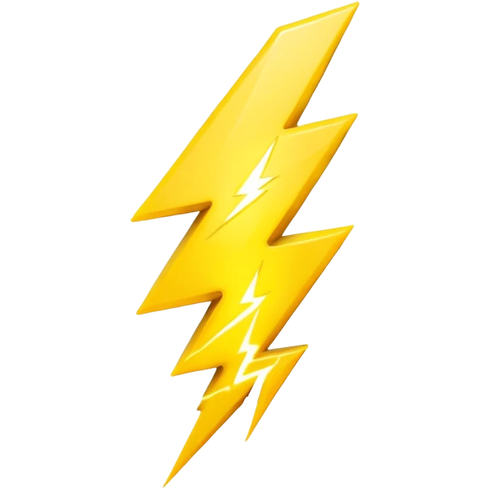 yellow lightning emoji