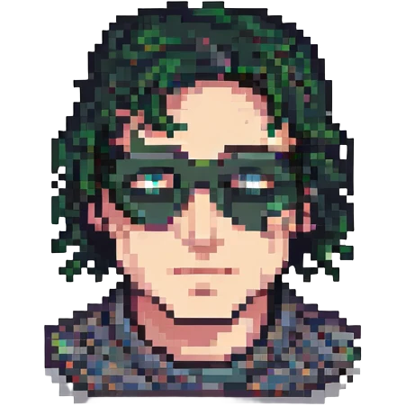 man with one eye covered like a pirate emoji