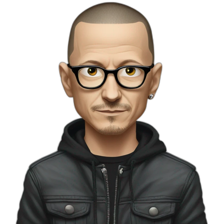 Chester Bennington heart in eyes emoji