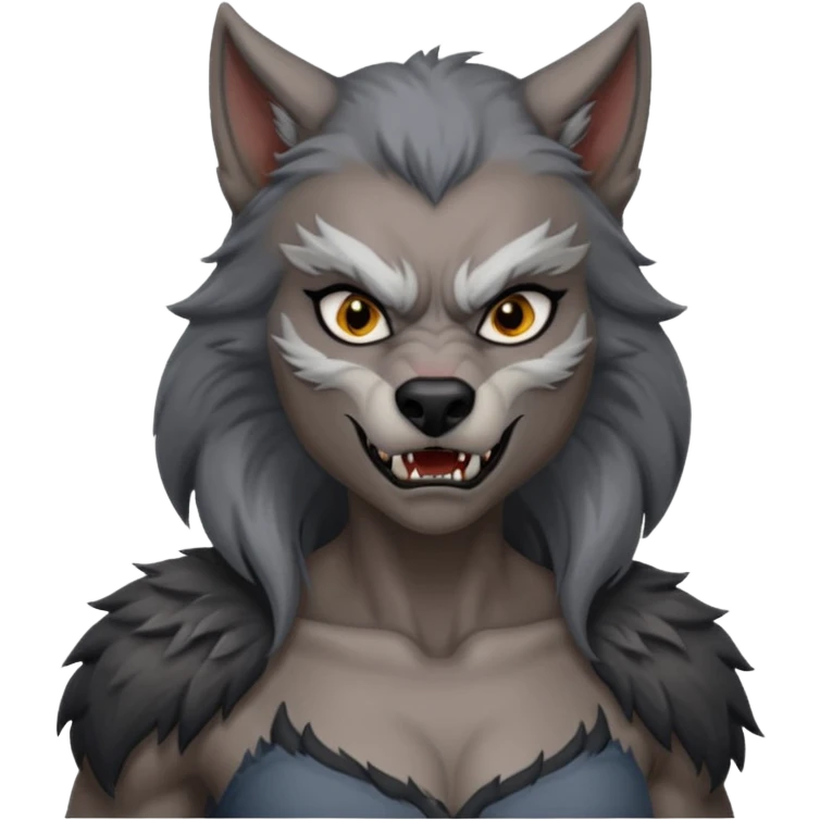 Female Werewolf body emoji