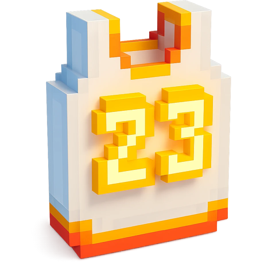 белая баскетбольная майка со светящейся надписью "23", no background emoji