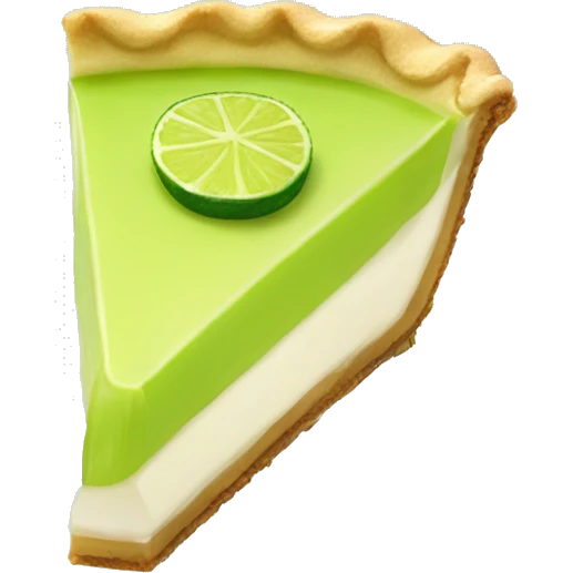 single slice of key lime pie emoji