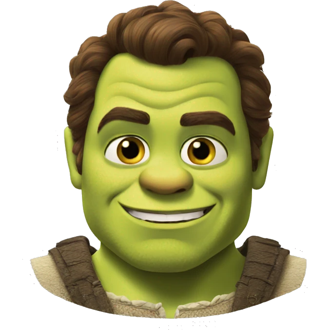 Shrek as Henry Cavill emoji