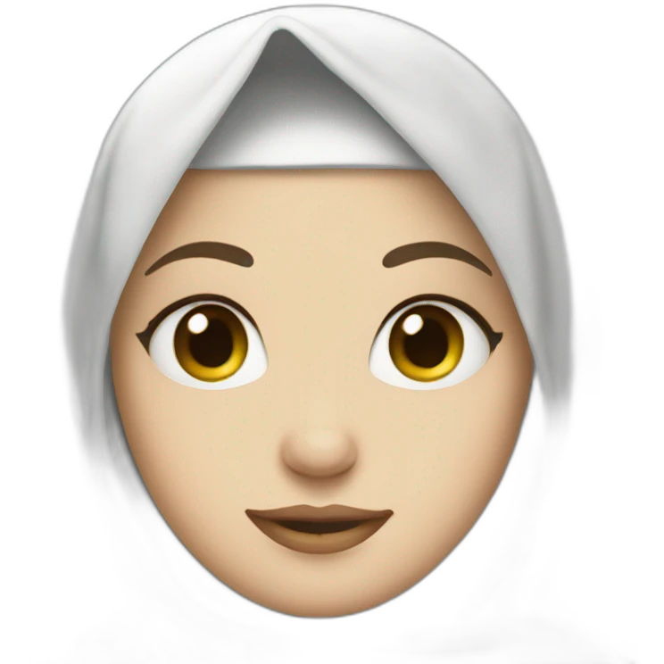 a white princess with a hijab emoji
