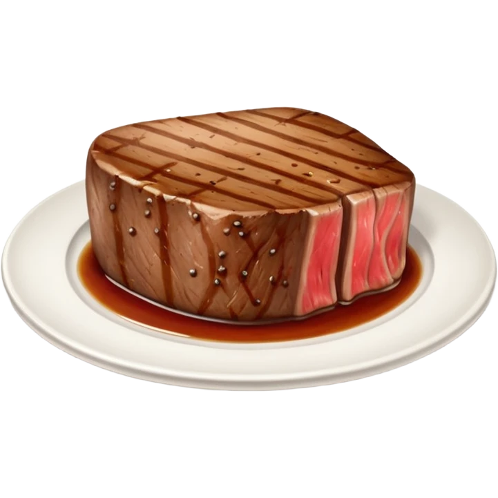 steak and a toilet emoji