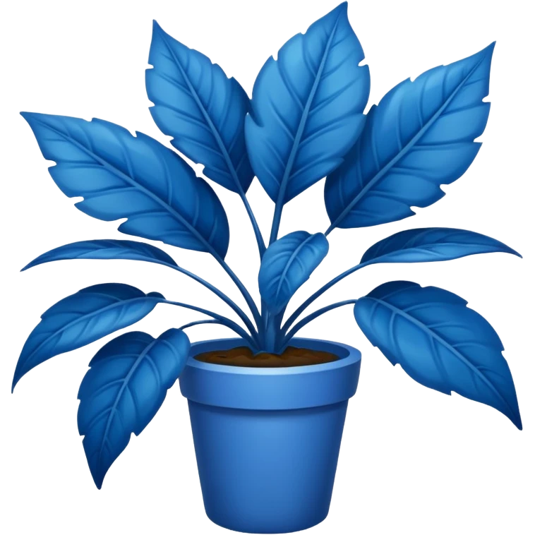 blue plant emoji