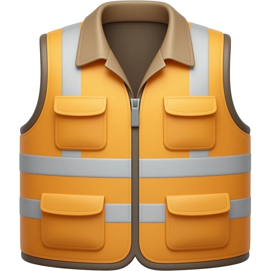 жилет рабочего 3d с тенью emoji