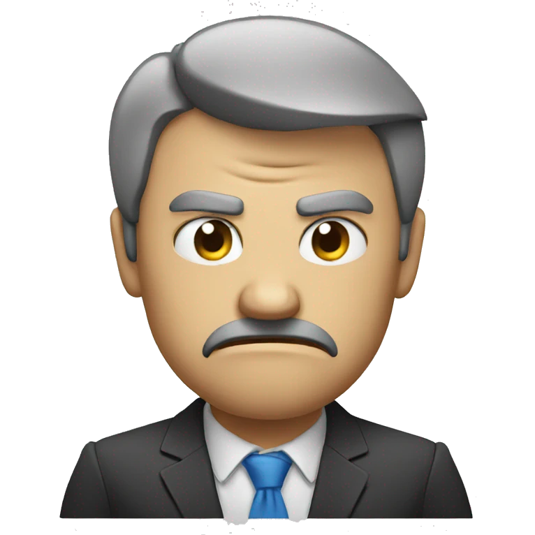 Angry boss emoji