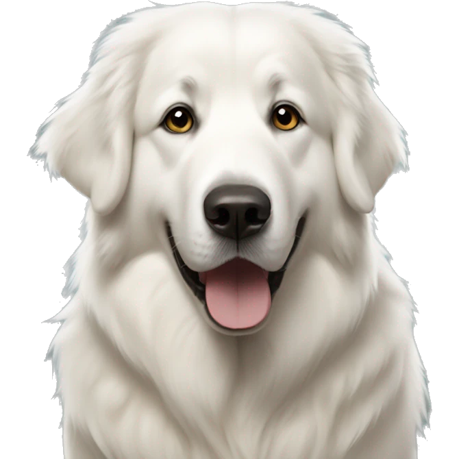 Great Pyrenees dog BIRTHDAY PARTY emoji