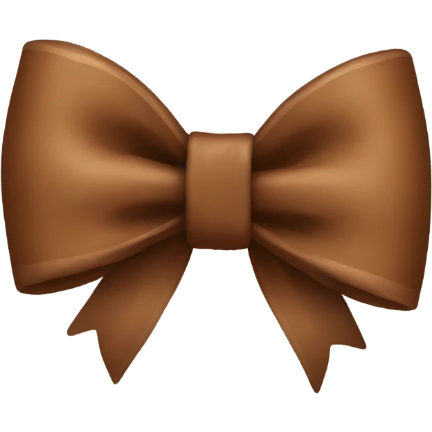 brown bow emoji