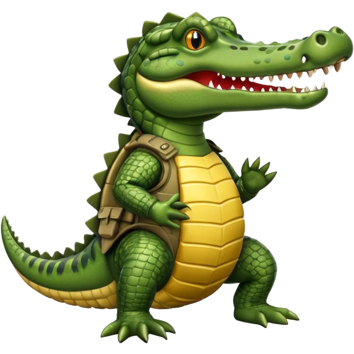 Crocodile bombardier emoji