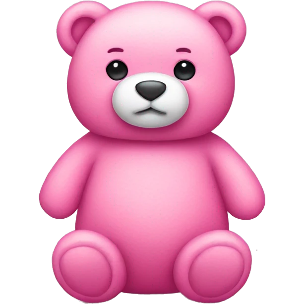 pink teddy bear emoji