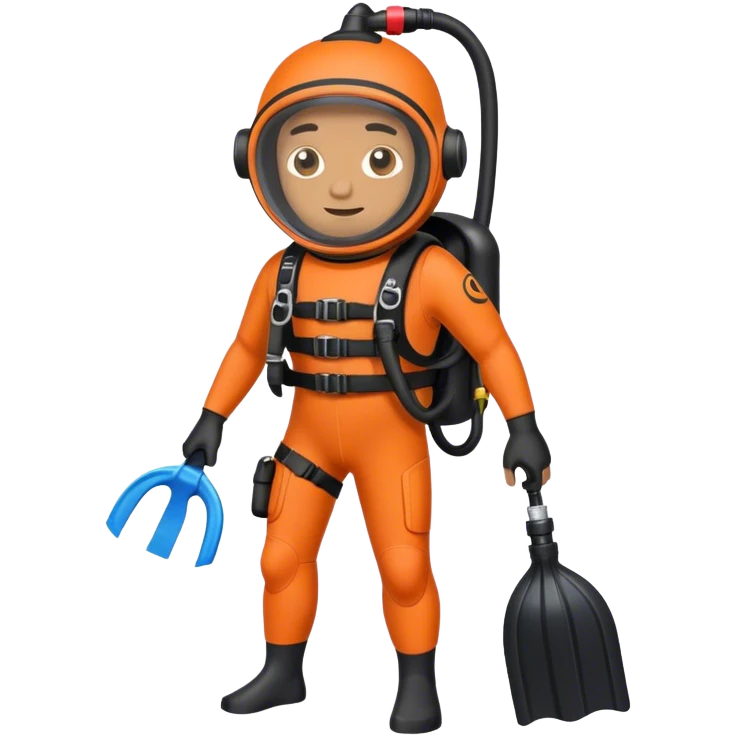 Golfer wearing scuba gear  emoji