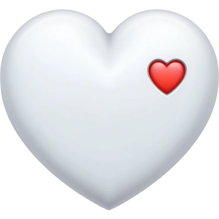 White heart  emoji