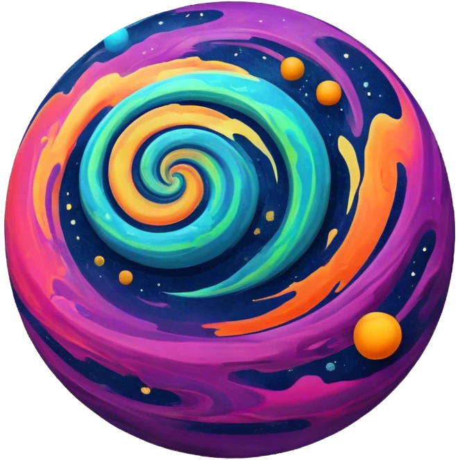 Cinematic Realistic abstract planet in space emoji