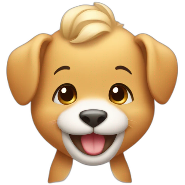 Cute baby animal smile emoji