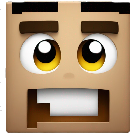 minecraft shocked face emoji