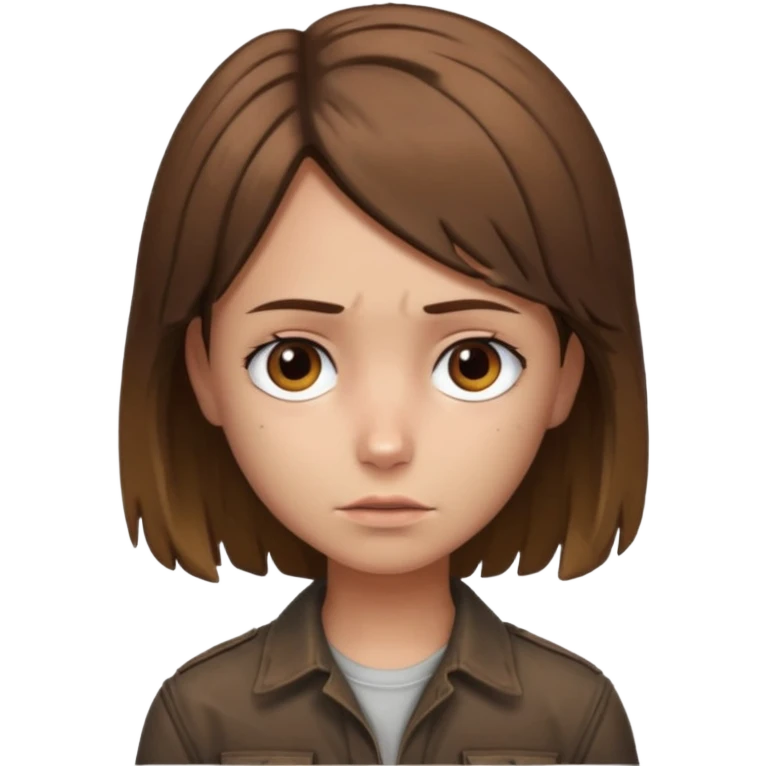 Make me a Rick grimes type hair on a girl emoji