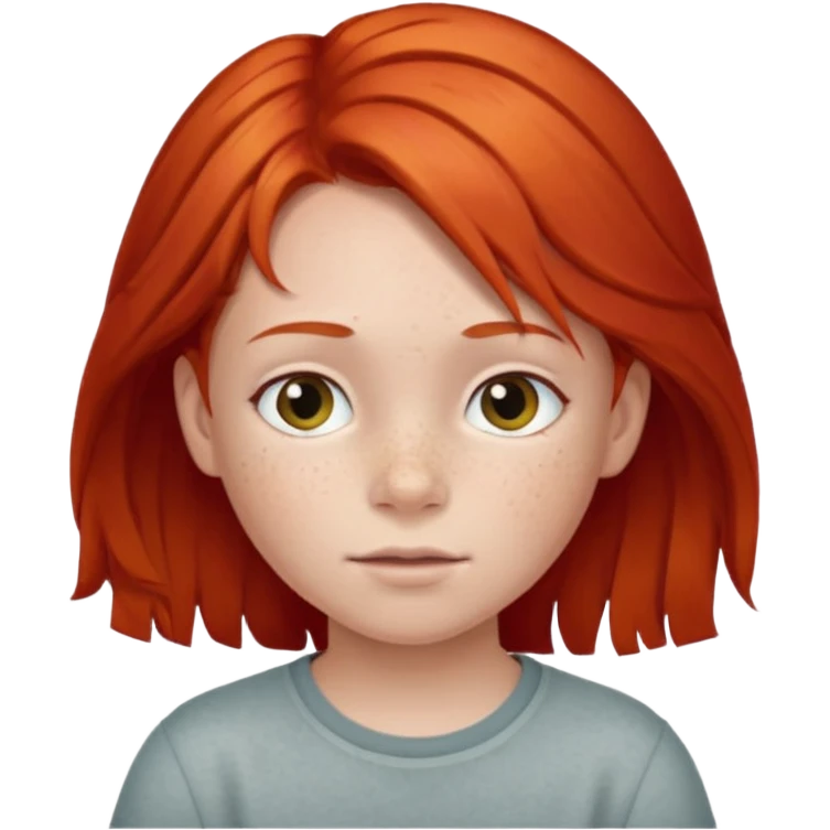 child with red hair emoji