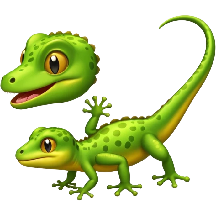 Farting gecko emoji emoji