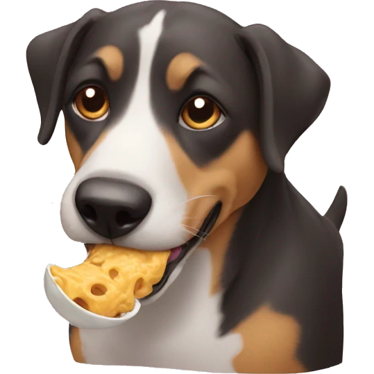 dog eating emoji
